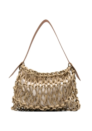 Alienina Alia interwoven tote bag - Brown