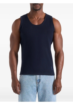 Manière De Voir VS001 ribbed curved-hem vest - Blue