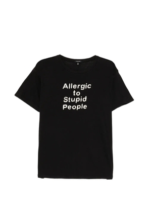 R13 slogan-print T-shirt - Black