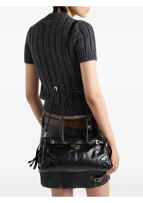 Prada Bonnie medium leather handbag - Black