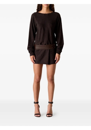 Christopher Esber Magyar backless mini dress - Brown