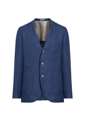 Brunello Cucinelli linen-wool blazer - Blue