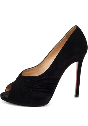 Christian Louboutin Pre-Owned 115mm Drapadita suede pumps - Black