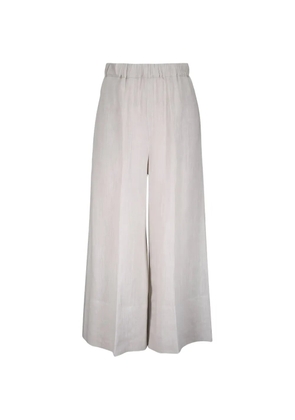 Antonelli elasticated wide-leg trousers - Neutrals