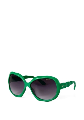 Seletti x Okkia California wavy-frame sunglasses - Green