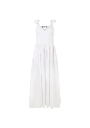 Philipp Plein floral-strap maxi dress - White