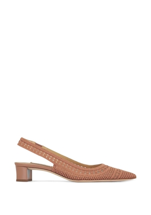 Arteana Trieste crochet-knit slingback sandals - Pink