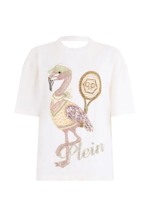 Philipp Plein open-back crystals T-shirt - White