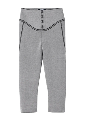 Jacquemus button-detailed cropped trousers - Grey