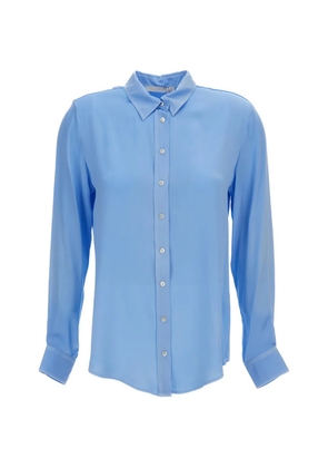 Q-WINS long-sleeve button-down shirt - Blue