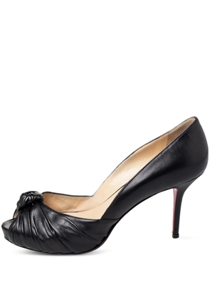 Christian Louboutin Pre-Owned 2024 ruched knotted pumps - Black
