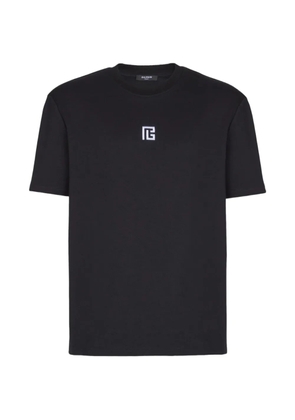 Balmain T-shirt with embroidered logo - Black