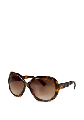 Seletti x Okkia California tortoiseshell-effect sunglasses - Brown