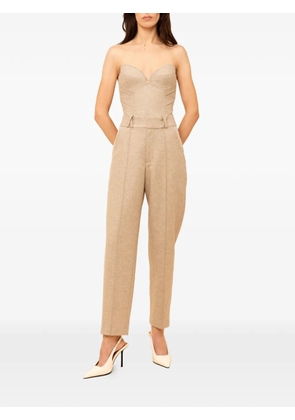 Contessa Mills Aconitum pleated trousers - Neutrals
