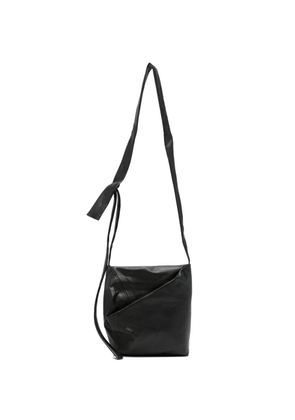 Discord Yohji Yamamoto leather cross body bag - Black