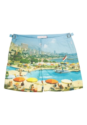 Orlebar Brown Bulldog Monte Carlo-print swim shorts - Blue