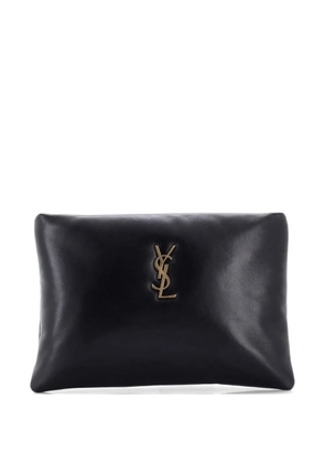 Saint Laurent Pre-Owned Calypso Zip Pouch Leather Small clutch bag - Black