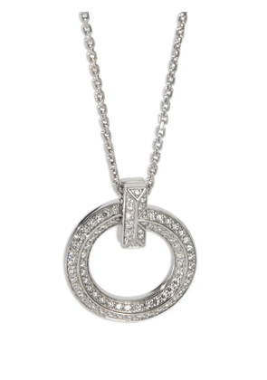 Tiffany & Co. Pre-Owned T1 circle-pendant diamond necklace - Silver