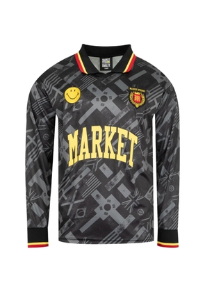 MARKET Smiley International Flags printed T-shirt - Black