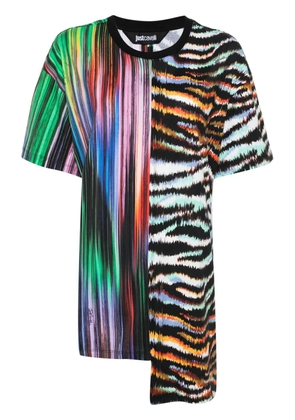 Just Cavalli contrasting-striped T-shirt - Black
