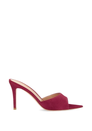 Gianvito Rossi Elle suede sandals - Red