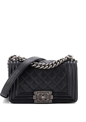 CHANEL Pre-Owned Boy Flap Bag Quilted Caviar Small crossbody bag - Black