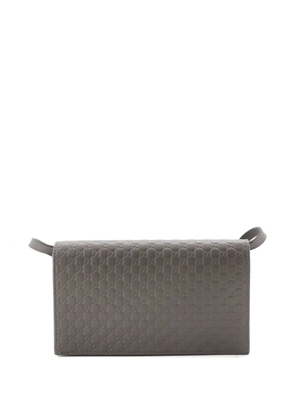 Gucci Pre-Owned Wallet on Strap Microguccissima Leather crossbody bag - Grey