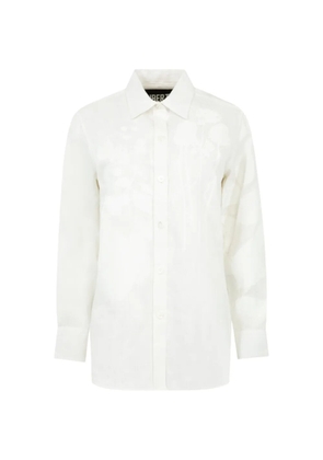 Libertine floral-pattern linen shirt - White