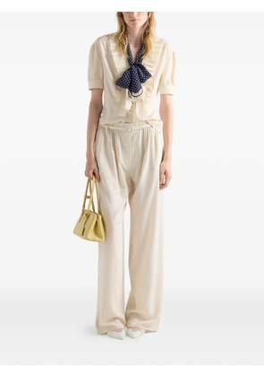 Prada marocain shirt - Neutrals