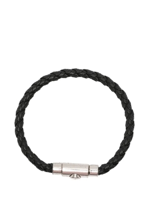 Ferragamo Pre-Owned braided leather bracelet - Silver