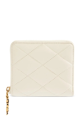 Saint Laurent quilted leather wallet - White
