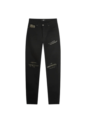 AMIRI leopard-details jeans - Black