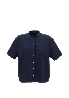M.S.M. grandad-collar shirt - Blue