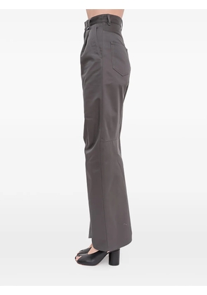 MM6 Maison Margiela pleated wide-leg trousers - Grey