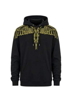 COUNTY OF MILAN wings-print hoodie - Black