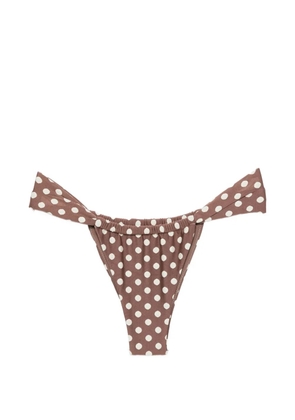 MONTCE Vivian Sandra polka dot bikini bottom - Brown