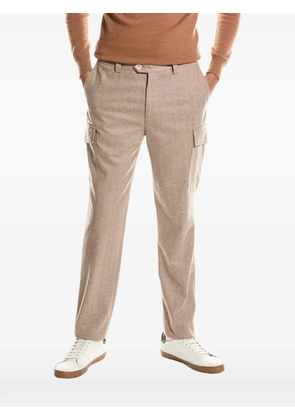 Brunello Cucinelli flannel cargo-pocket chino trousers - Neutrals
