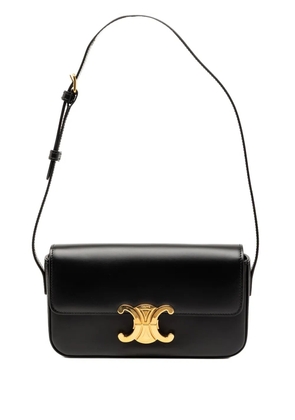 Celine Pre-Owned 2026 Shiny Calfskin Triomphe Claude shoulder bag - Black
