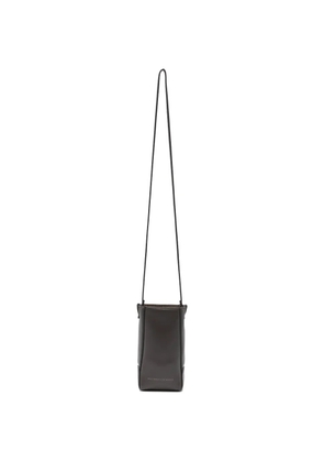 Brunello Cucinelli monili-trim leather cross body bag - Brown