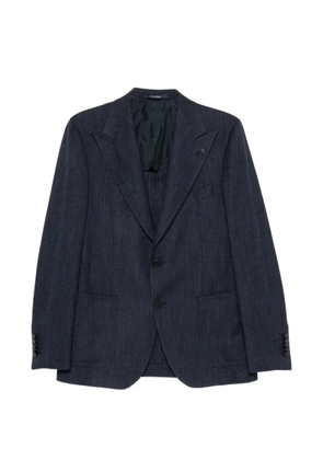 Tagliatore herringbone-weave blazer - Blue