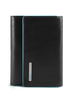 PIQUADRO trifold leather wallet - Black