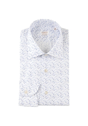 BORRIELLO NAPOLI floral-print spread-collar shirt - White