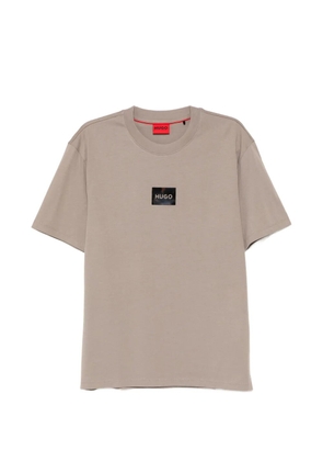 HUGO logo-patch T-shirt - Neutrals