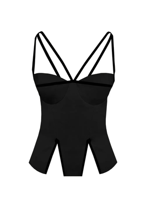 Contessa Mills Madeleine corset-style top - Black