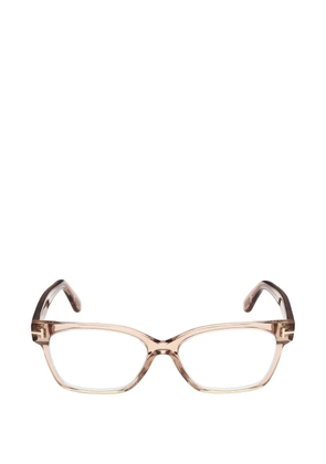 TOM FORD Eyewear T-logo rectangle-frame glasses - Pink