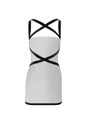 Contessa Mills cross-strap mini dress - White