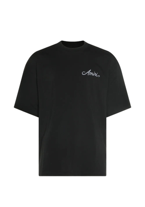 AMIRI logo-embroidered T-shirt - Black