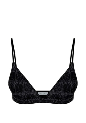Contessa Mills Tarot-print bralette - Black