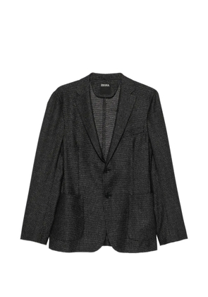 Zegna single-breasted blazer - Black