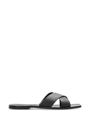 Aeyde Faye crossover-strap sandals - Black